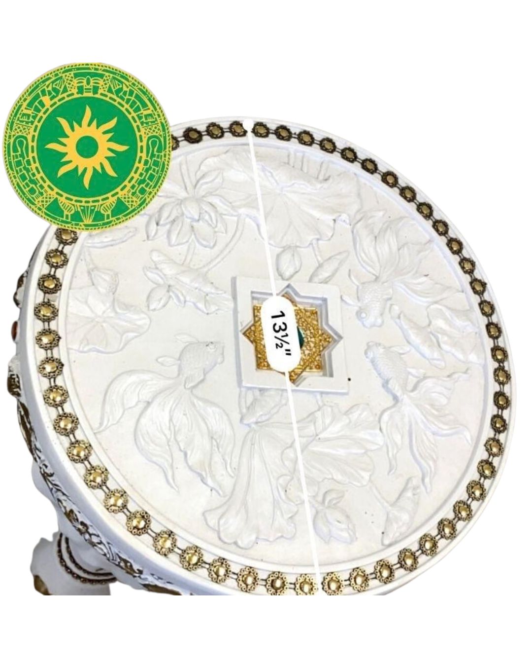 Pedestal Elefante 24” Blanco o Carmelita | Base Tradicional para Tablero y Batea de Orula