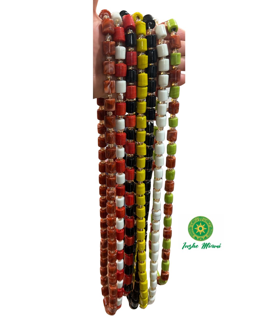 Collar Yoruba Moderno de Cristal con Cuentas Grandes | Inshe Miami
