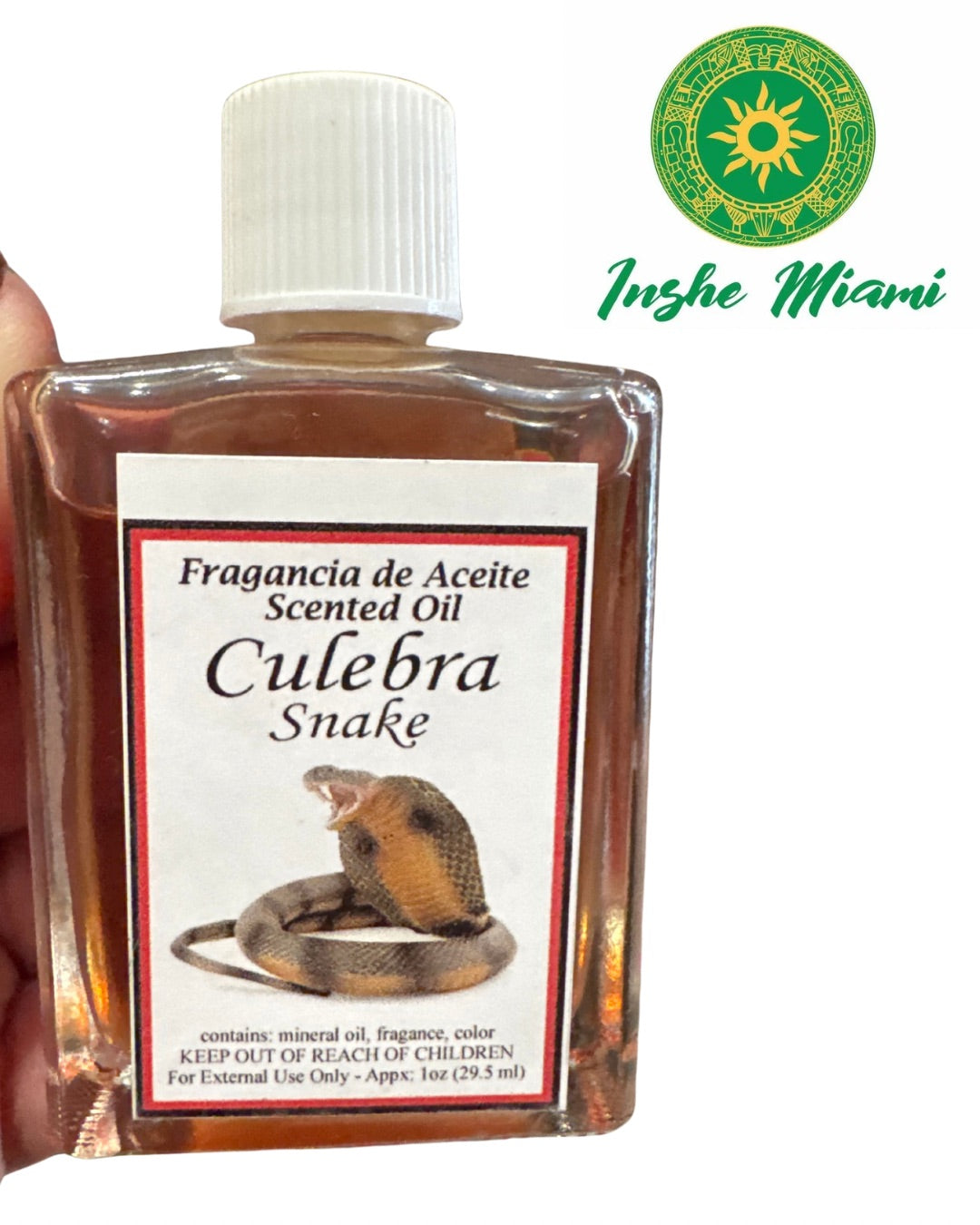 Aceite Culebra 1 oz para Uso Espiritual y Tradicional | Inshe Miami