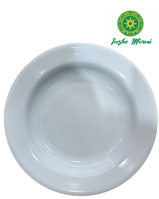 Enameled White Plate