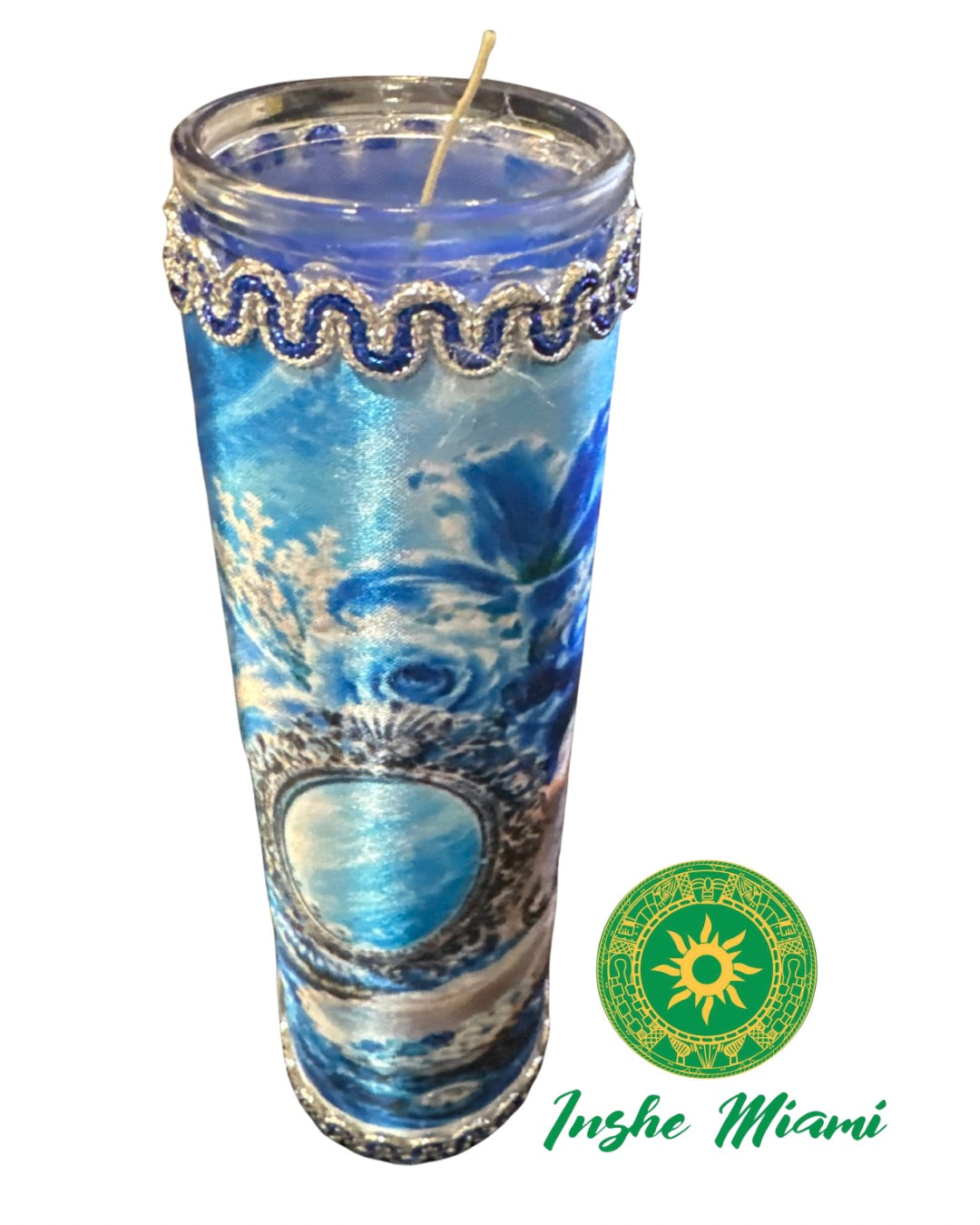 BEAUTIFULLY DECORATED 8” CANDLES FOR THE SAINTS – Spiritual Ritual Candle for Altars and Traditional Use