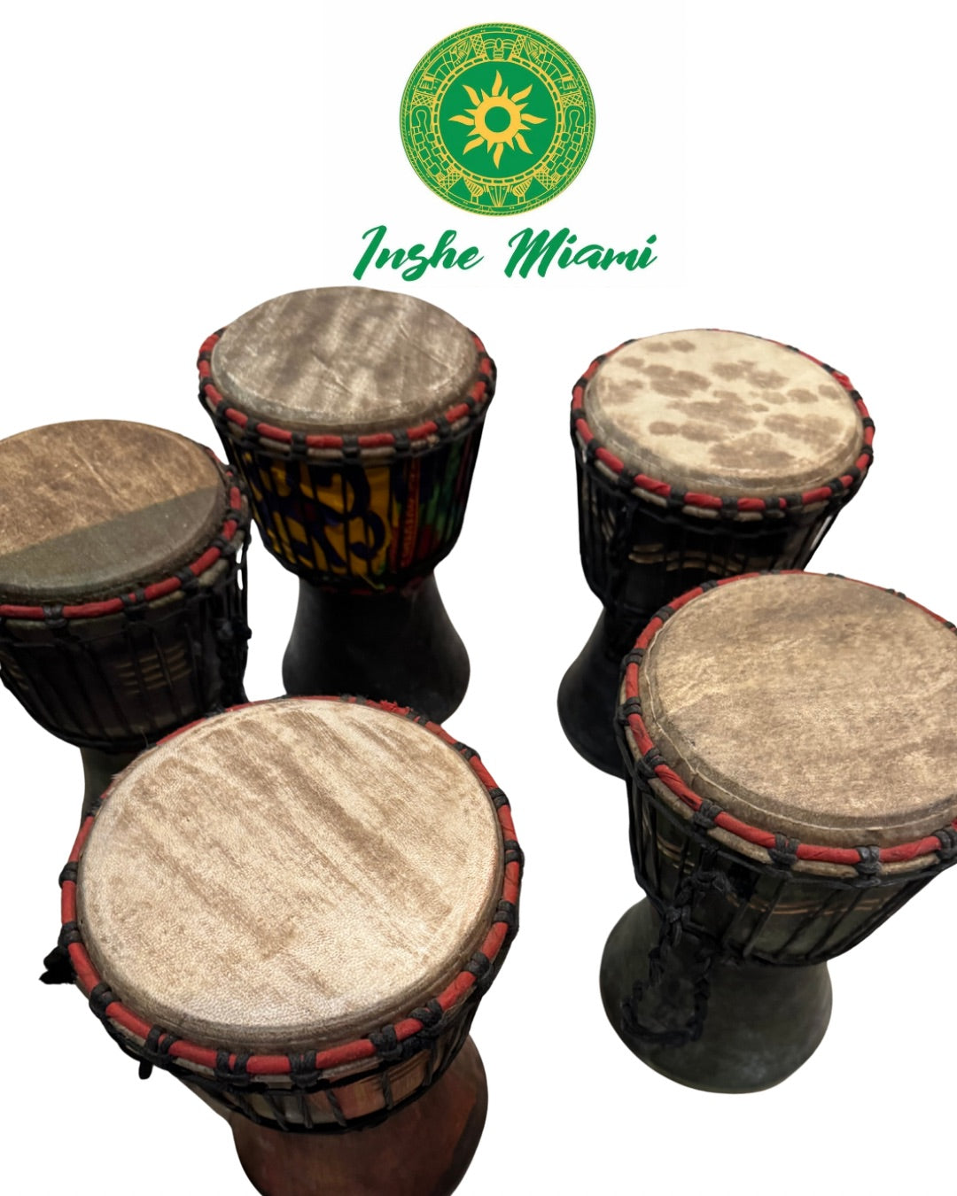 Tambor de Madera 9” x 6” – Tambor Artesanal Tradicional | Uso Espiritual y Decorativo