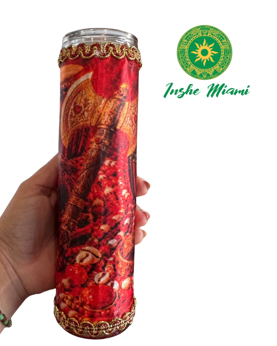 BEAUTIFULLY DECORATED 8” CANDLES FOR THE SAINTS – Spiritual Ritual Candle for Altars and Traditional Use