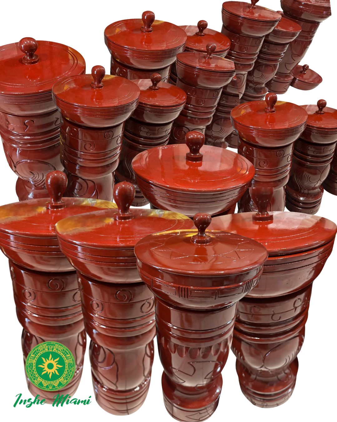 Pilon y Batea Tallados 100 % Madera