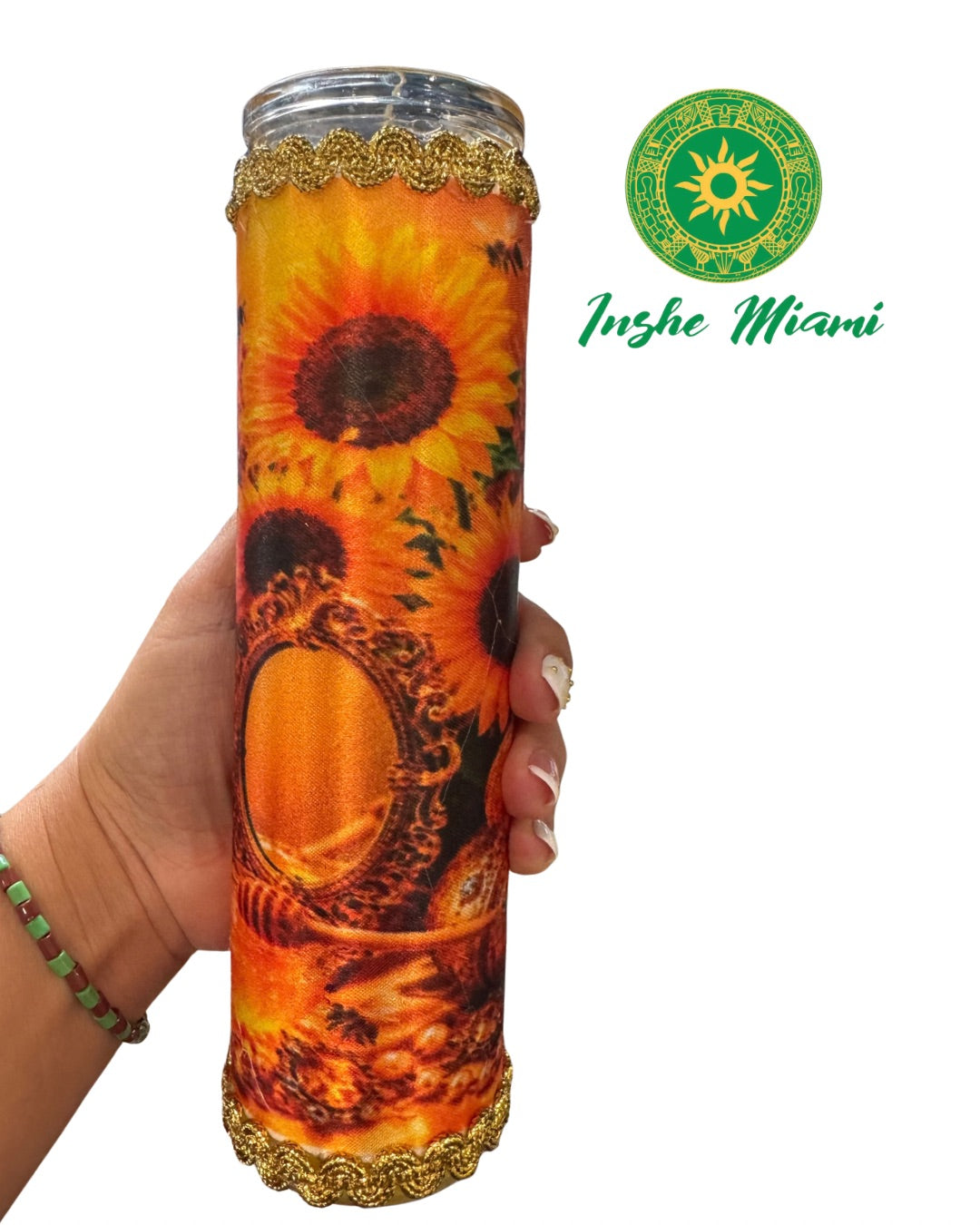 BEAUTIFULLY DECORATED 8” CANDLES FOR THE SAINTS – Spiritual Ritual Candle for Altars and Traditional Use