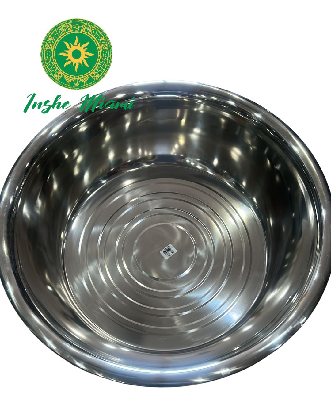 Palangana de Iyawo Metalica Grande 32" x 9" para Iniciaciones | Inshe Miami
