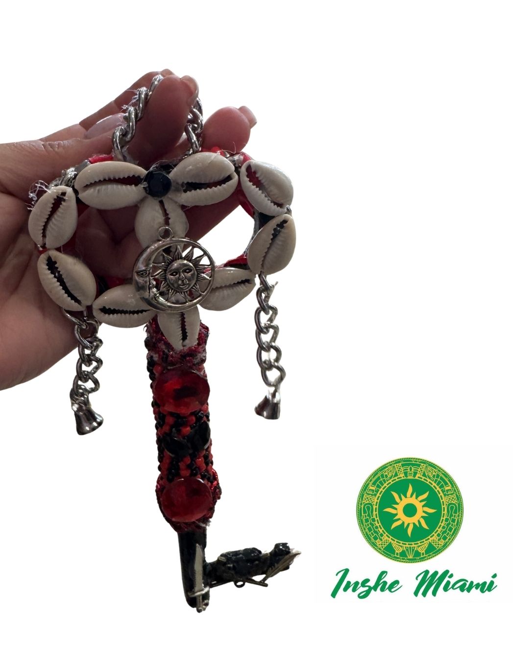 Llave de Elegua Decorada de Hierro 5" | Produccion Exclusiva Inshe Miami