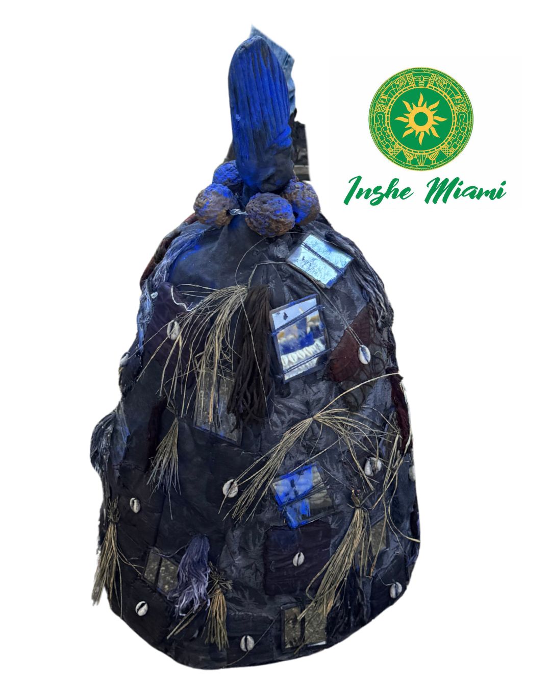 Osain / Osayin Tradicional de Dahomey (Actual Benin) – Pieza Ritual Decorada a Mano