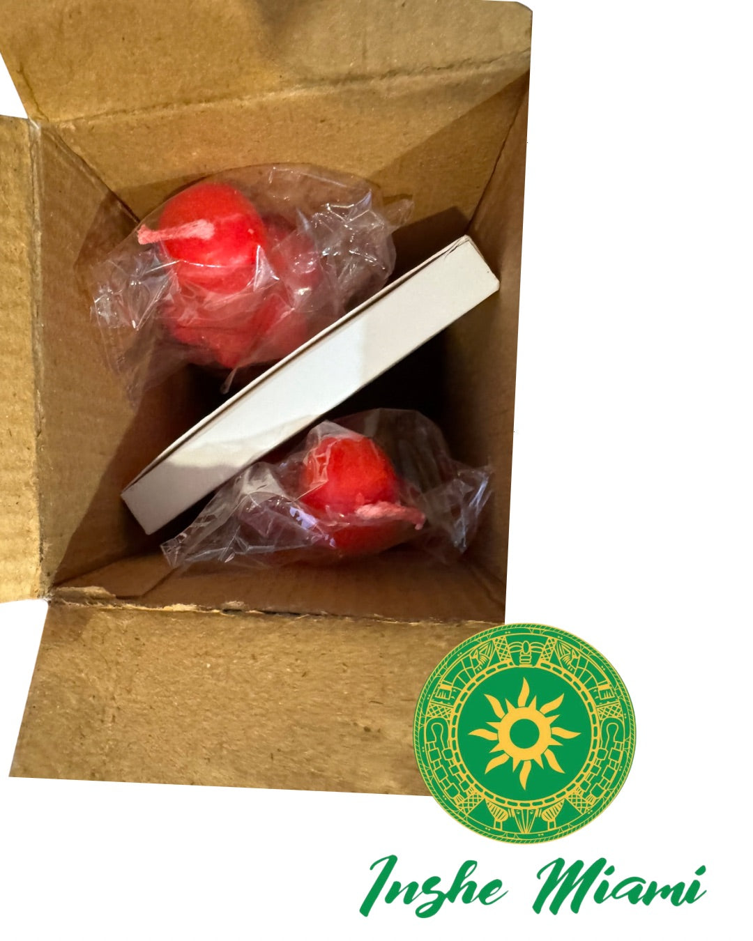 RED COUPLE CANDLES IN HEART