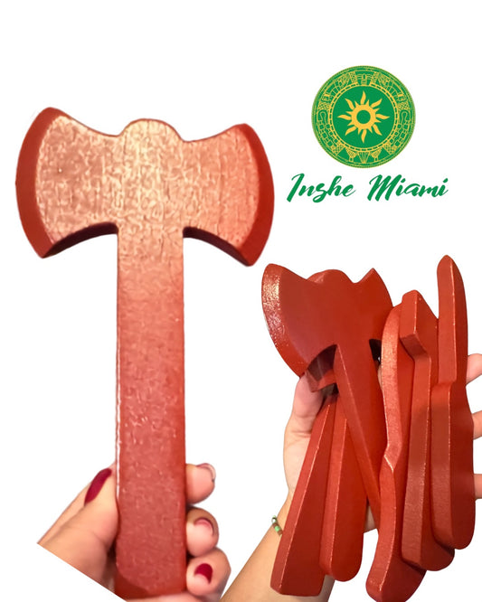 Herramientas de Chango Color Caoba 7"–8" | Juego Tradicional de Madera | Inshe Miami