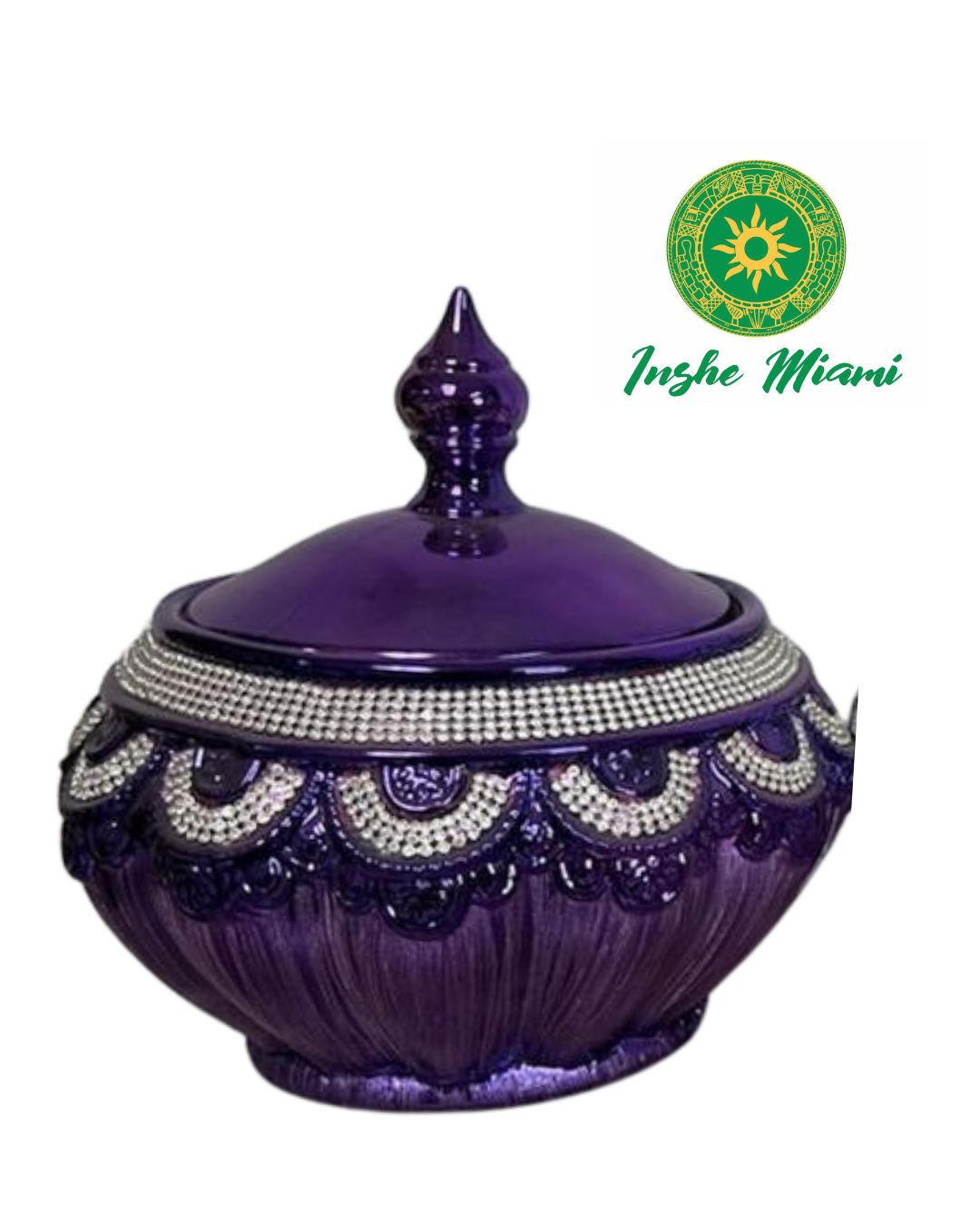 SMALL ROUND TUREEN WITH ORNAMENTS