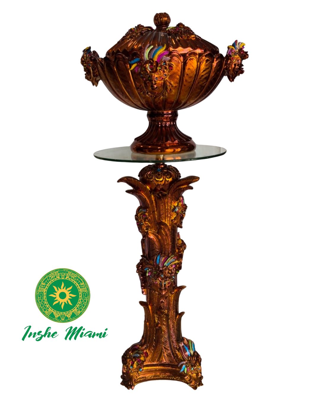 Juego de Pedestal y Potiche (3d)