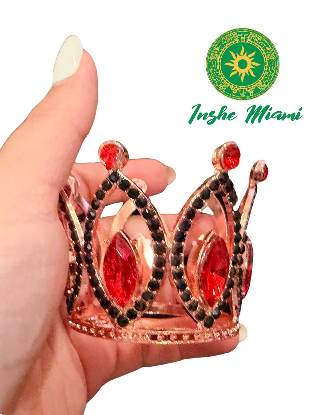 Corona Metálica Chica 2” x 2” para Orishas | Eleguá, Obatalá, Oshún, Yemayá y Changó | Inshe Miami