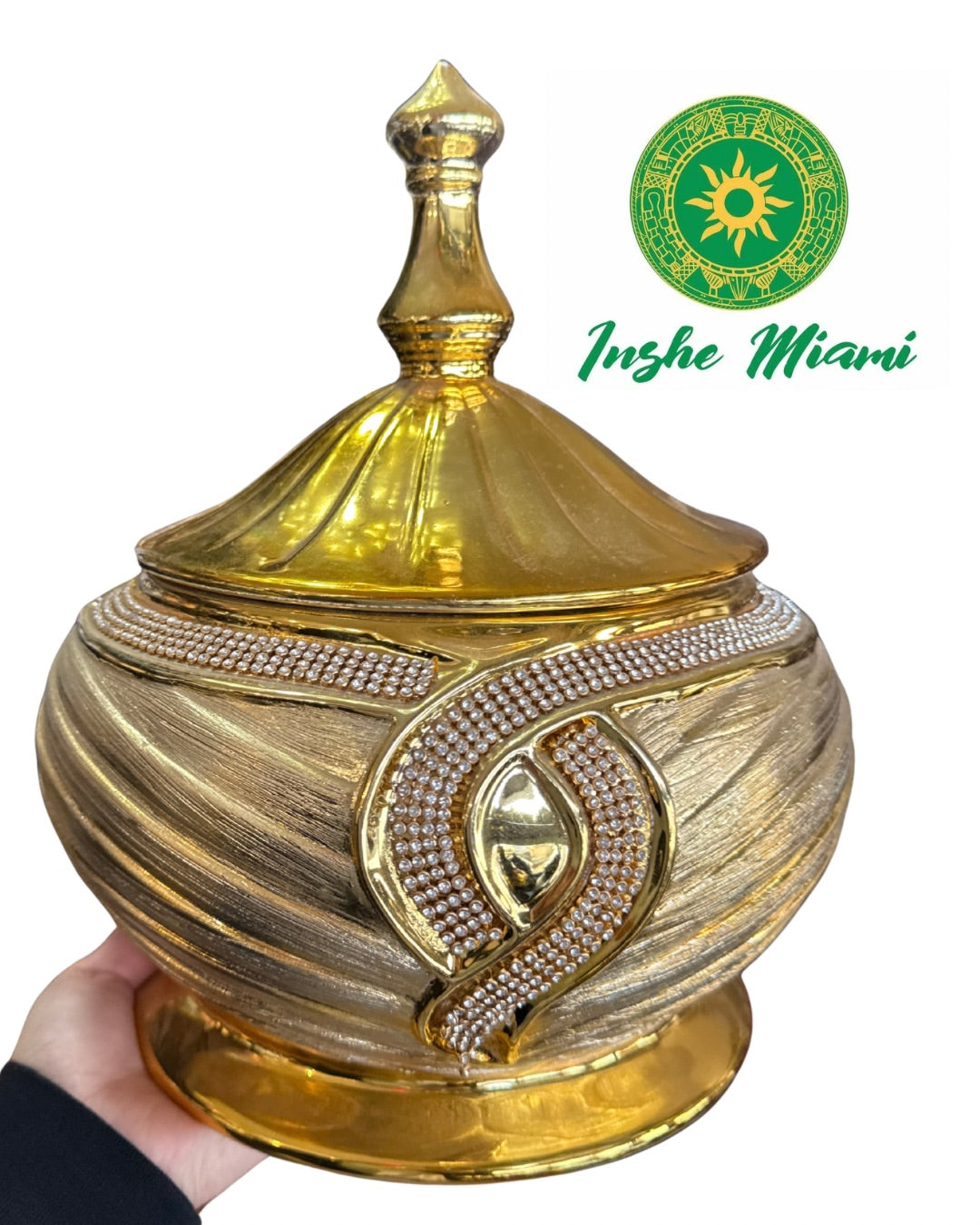 Sopera Redondas con Perlitas (color metalicos)