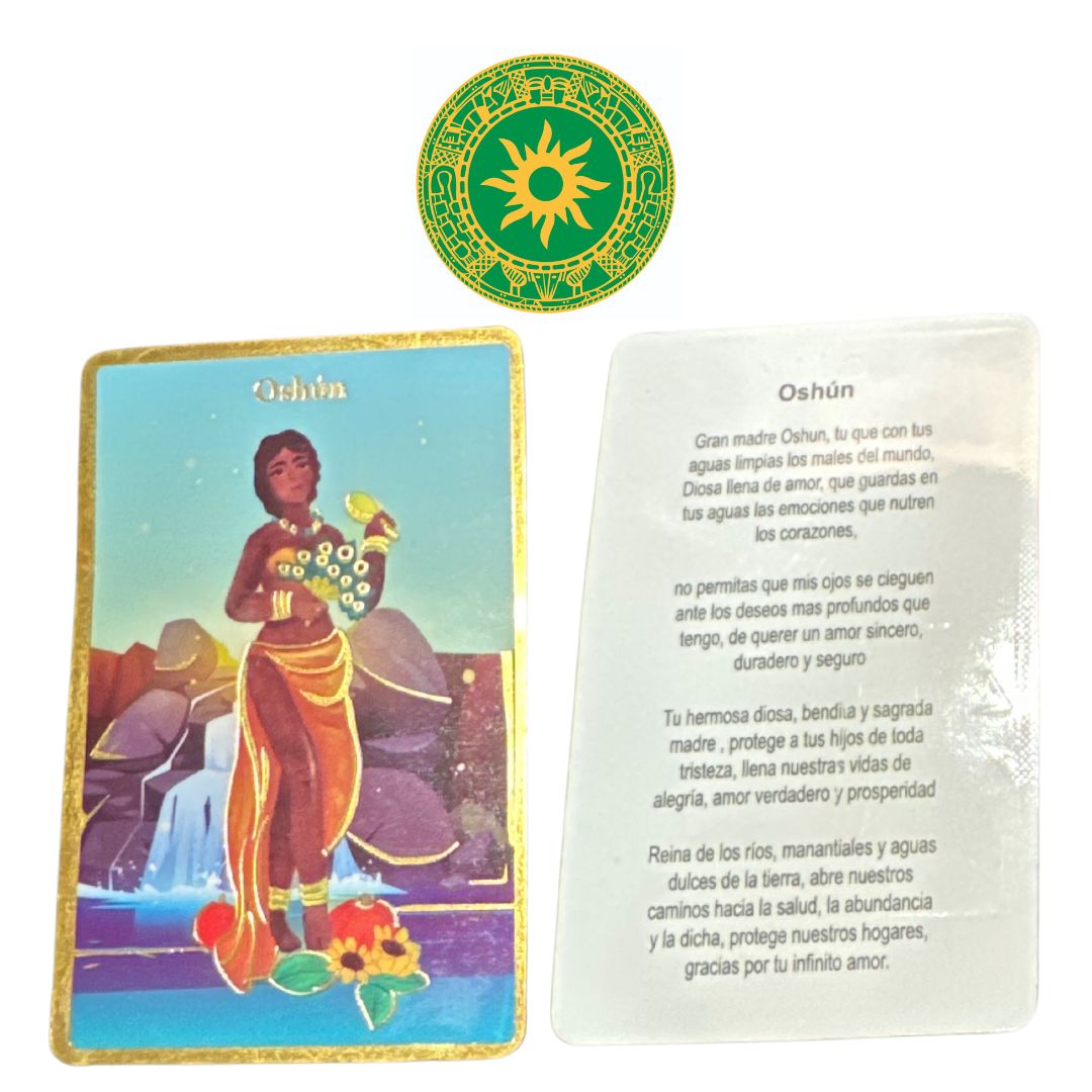 Oracion e Imagen de Oshun con Dorado