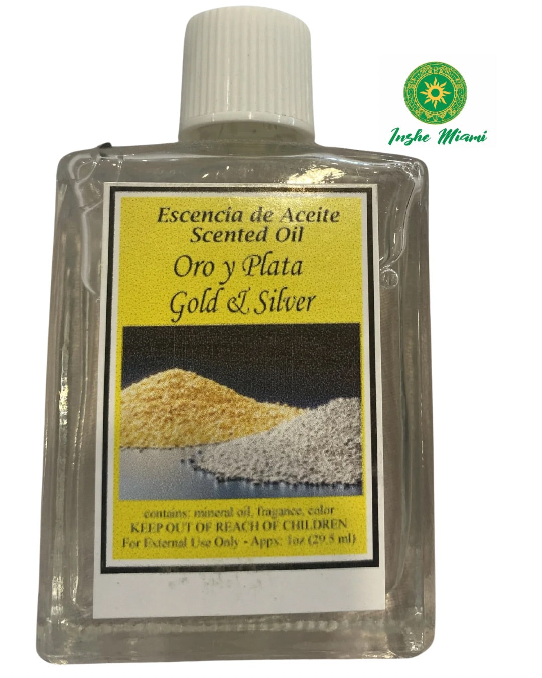 Aceite Oro y Plata 1 oz para Uso Espiritual y Tradicional | Inshe Miami