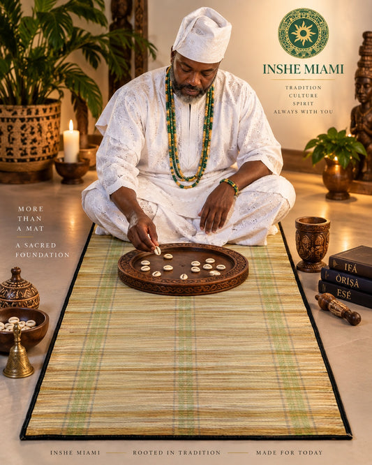 Estera Tradicional #2 de Flor de Agua 72” x 35” – Uso Religioso y Ceremonial | Inshe Miami