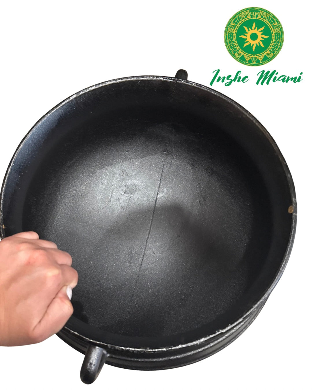 15" Iron Cauldron for Ogun - Professional Extra Large Spiritual Cauldron for Warriors, Egun and Prendas (Cast Iron)