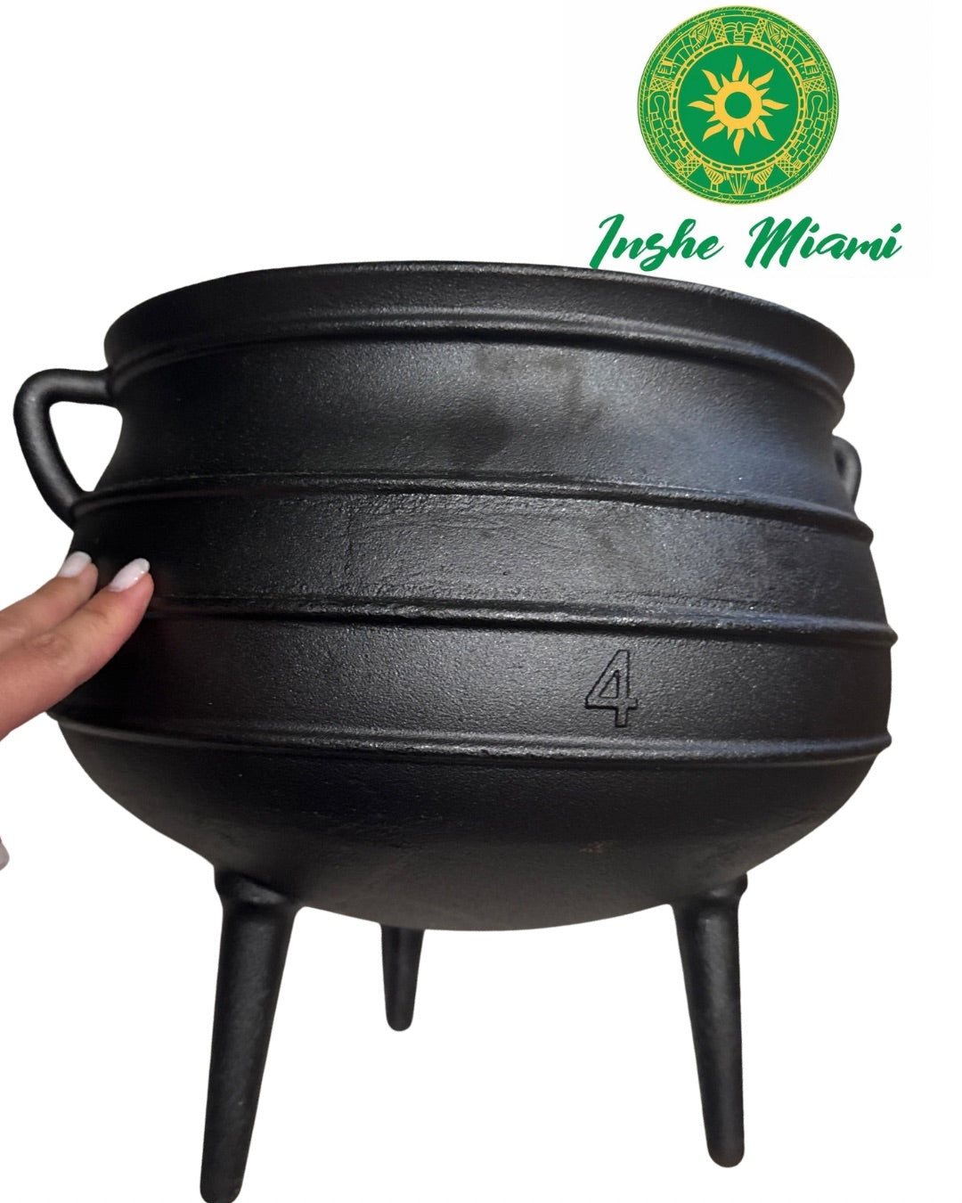 15" Iron Cauldron for Ogun - Professional Extra Large Spiritual Cauldron for Warriors, Egun and Prendas (Cast Iron)