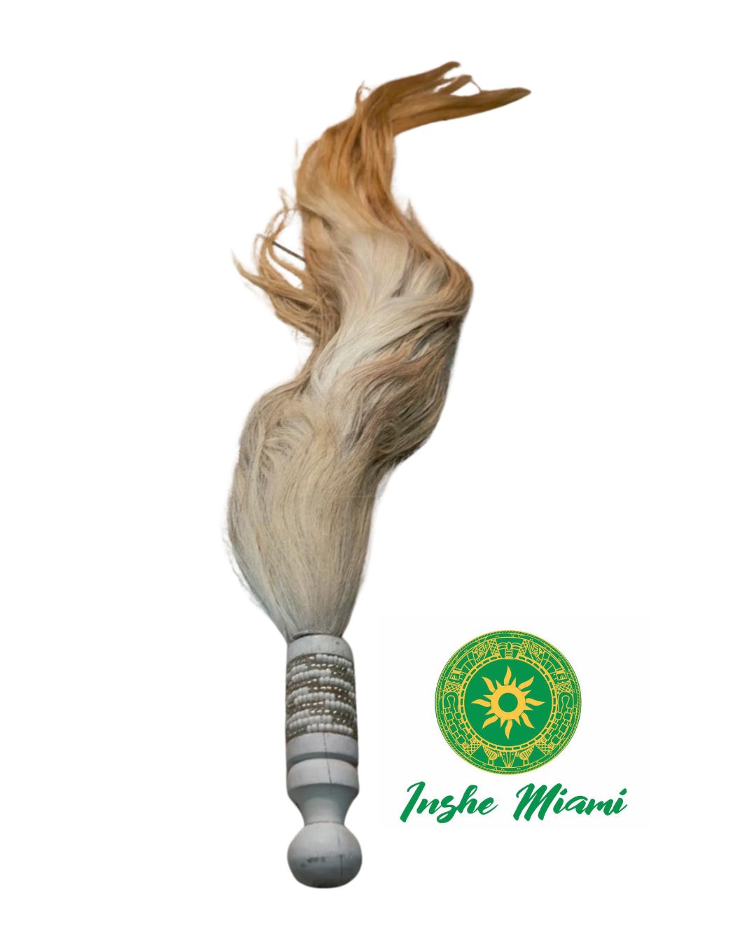 Iruke Criollo de Obatalá Grande 50”–52” – Cola Natural Clara | Inshe Miami