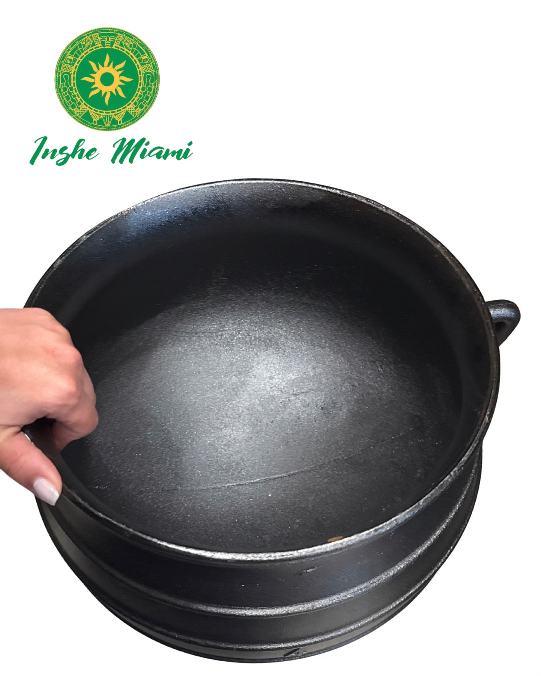 15" Iron Cauldron for Ogun - Professional Extra Large Spiritual Cauldron for Warriors, Egun and Prendas (Cast Iron)