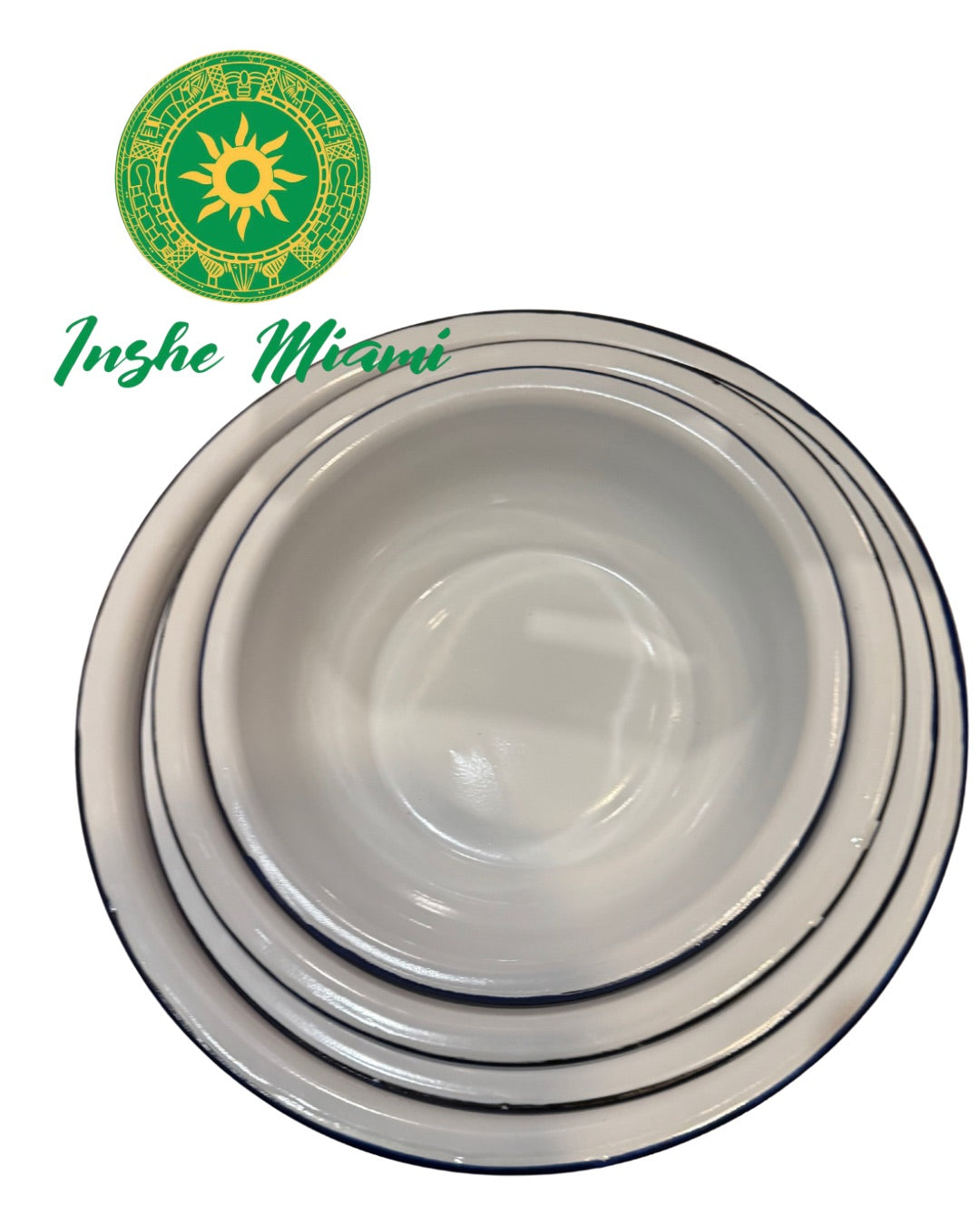 Palangana Metalica Tradicional 12”–20” | Para Lavatorios de Santo, Ifa y Preparación de Omiero