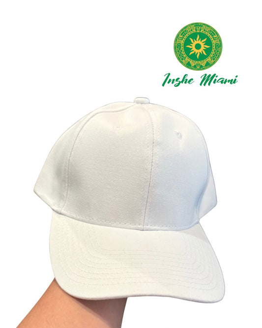 Adjustable White Cap – Religious, Ceremonial, and Daily Use | Inshe Miami