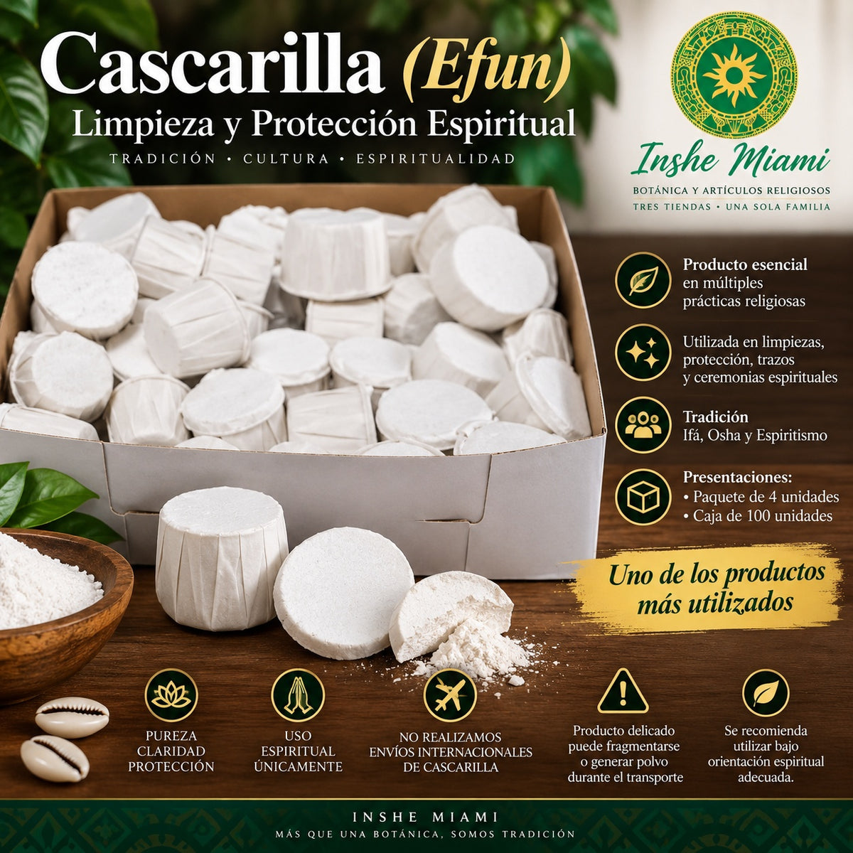 Cascarilla (Efun) – Spiritual Cleansing and Protection | Inshe Miami