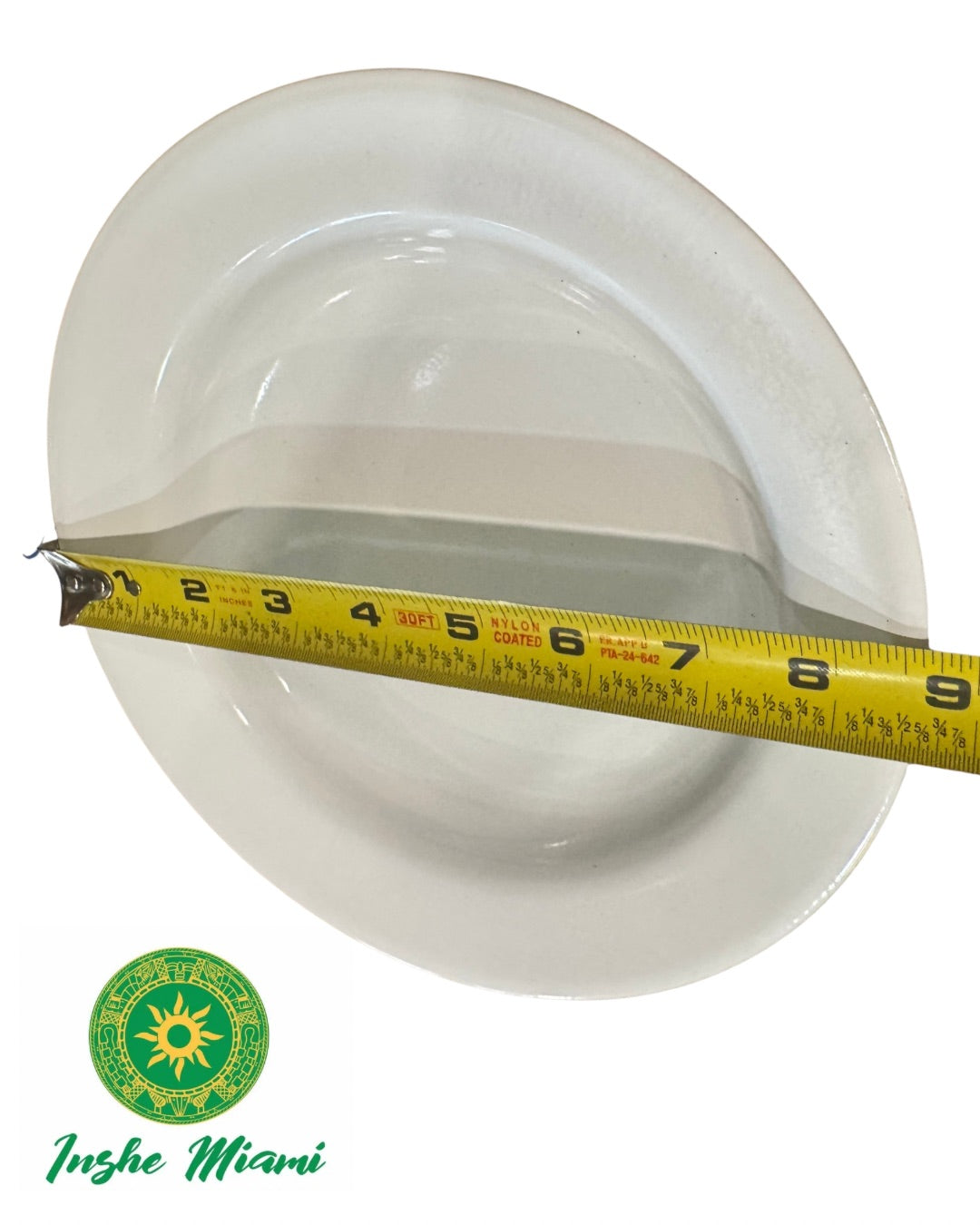 Enameled White Plate