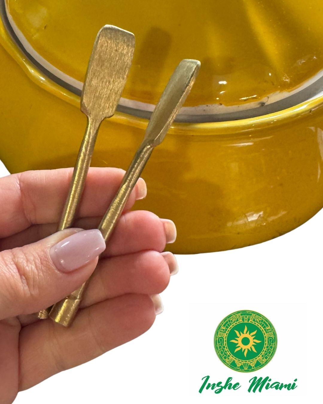 Set de 2 Remos de Bronce para Oshún 3.6” – Herramientas Tradicionales | Inshe Miami