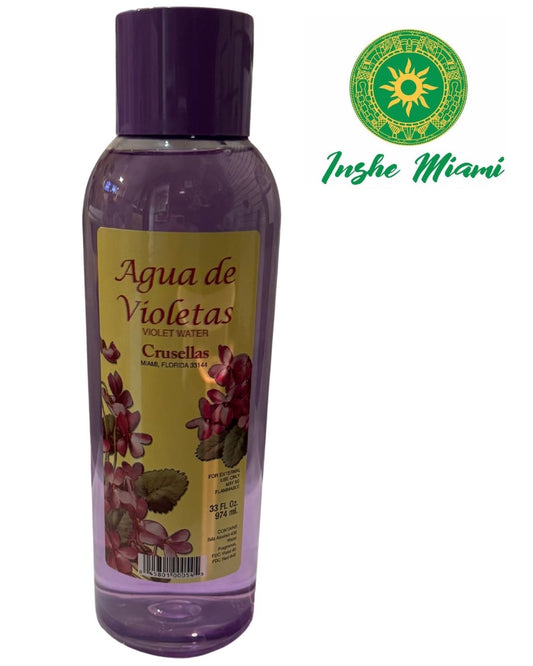 Colonia Espiritual de Agua de Violetas 33 oz – Para Limpiezas y Rituales Espirituales