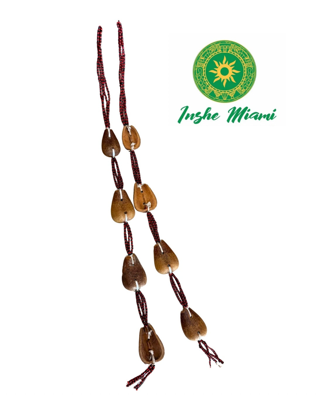 Opele Tradicional Nigeriano Rojo y Negro – Ekuele de Ifá | Inshe Miami