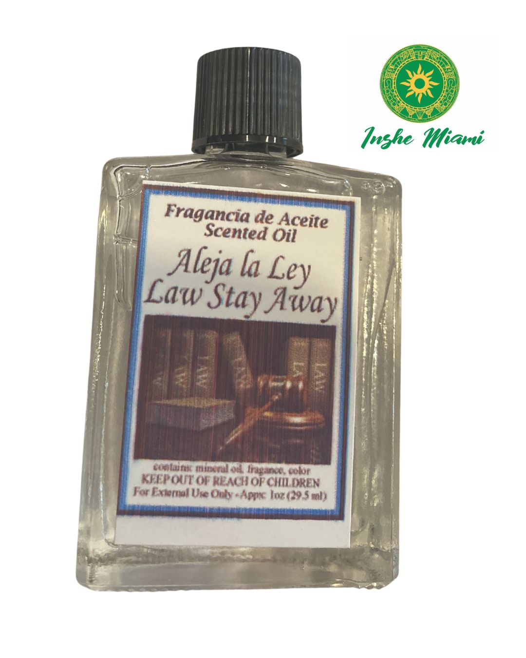 Aceite Aleja la Ley 1 oz para Uso Espiritual y Tradicional | Inshe Miami