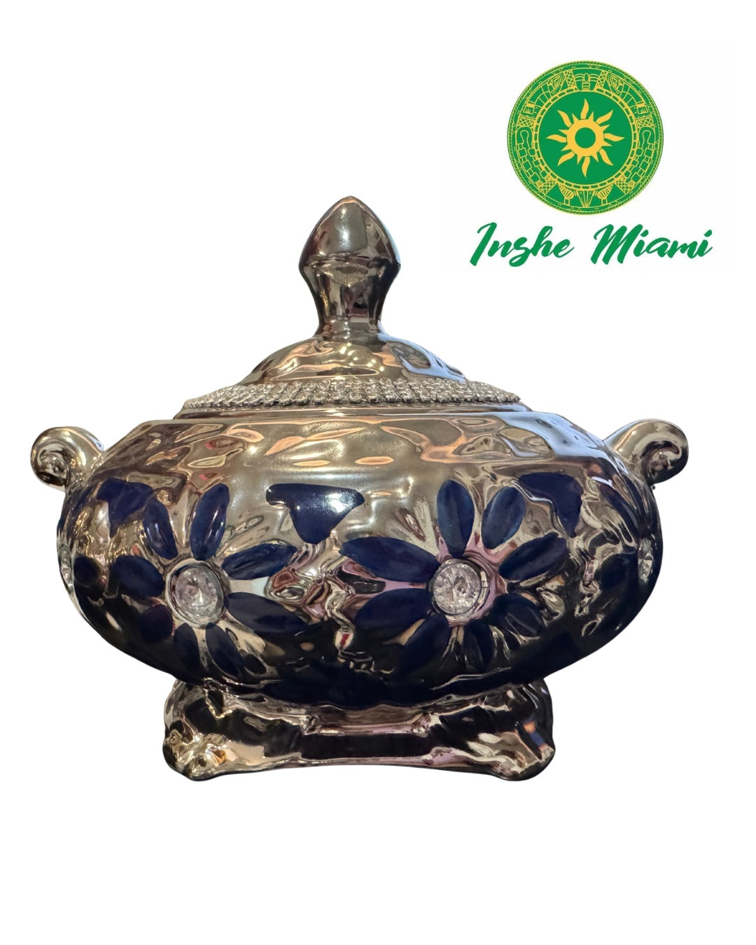 Sopera Chica con Perlas y Flor 8.5" (Elige entre sus opciones)