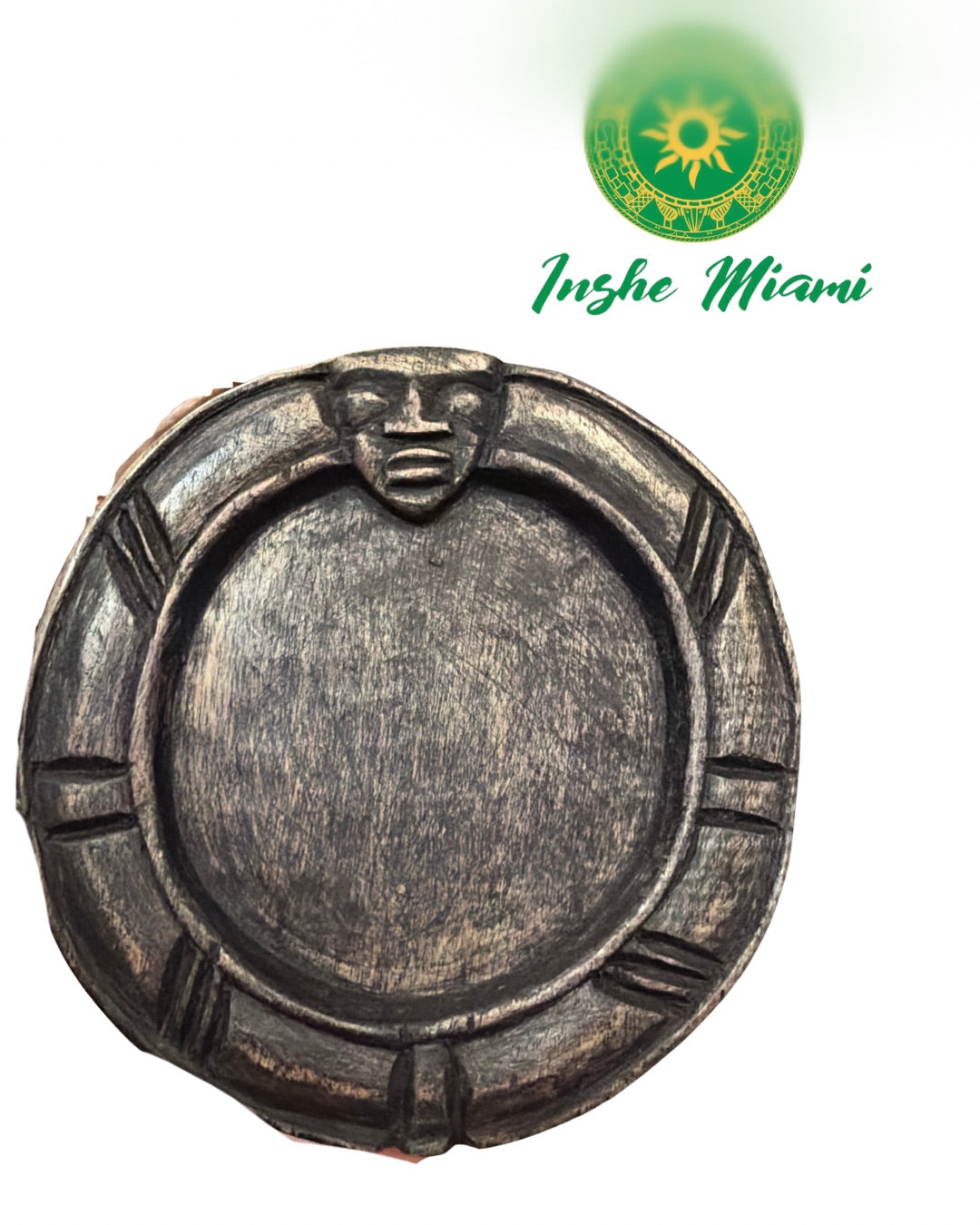 Opon Ifá 7”–8.5” / Opon Akose – Tablero Tradicional para Babalawos | Inshe Miami