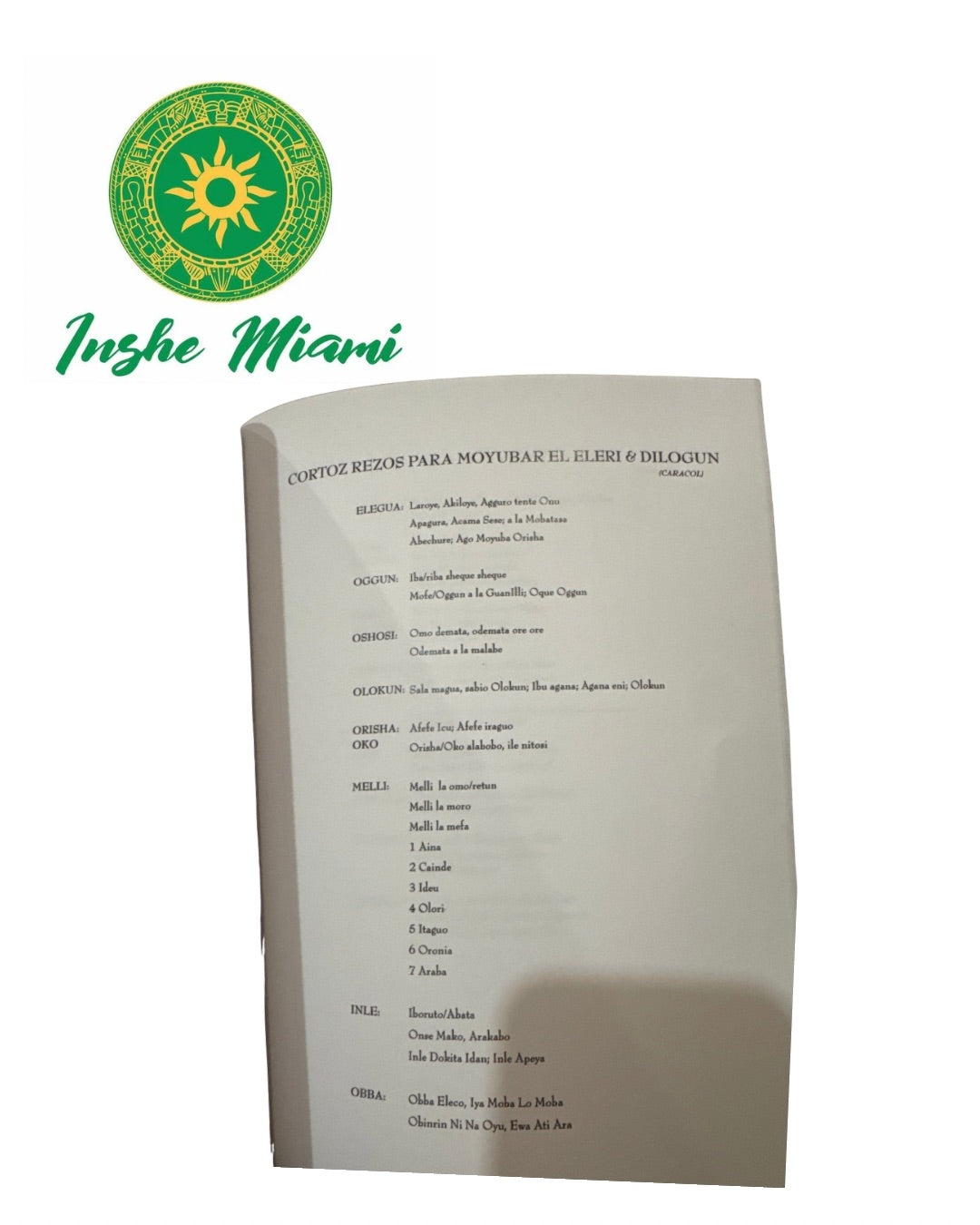 Libro de Ita para cada Santo (Elige el Santo aqui)