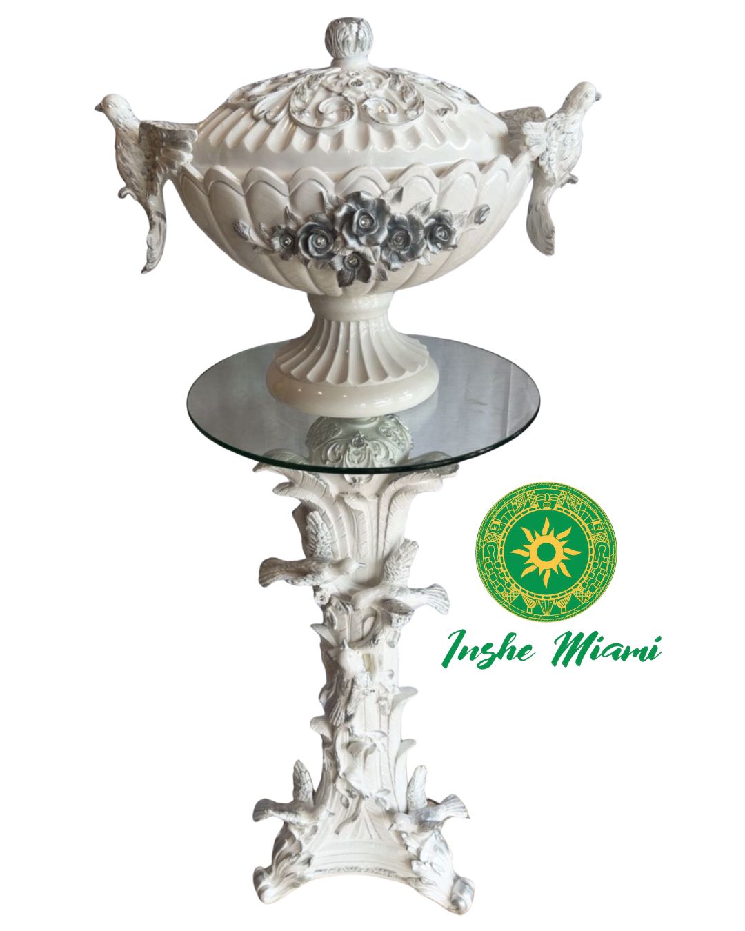 Juego de Pedestal y Potiche (3d)