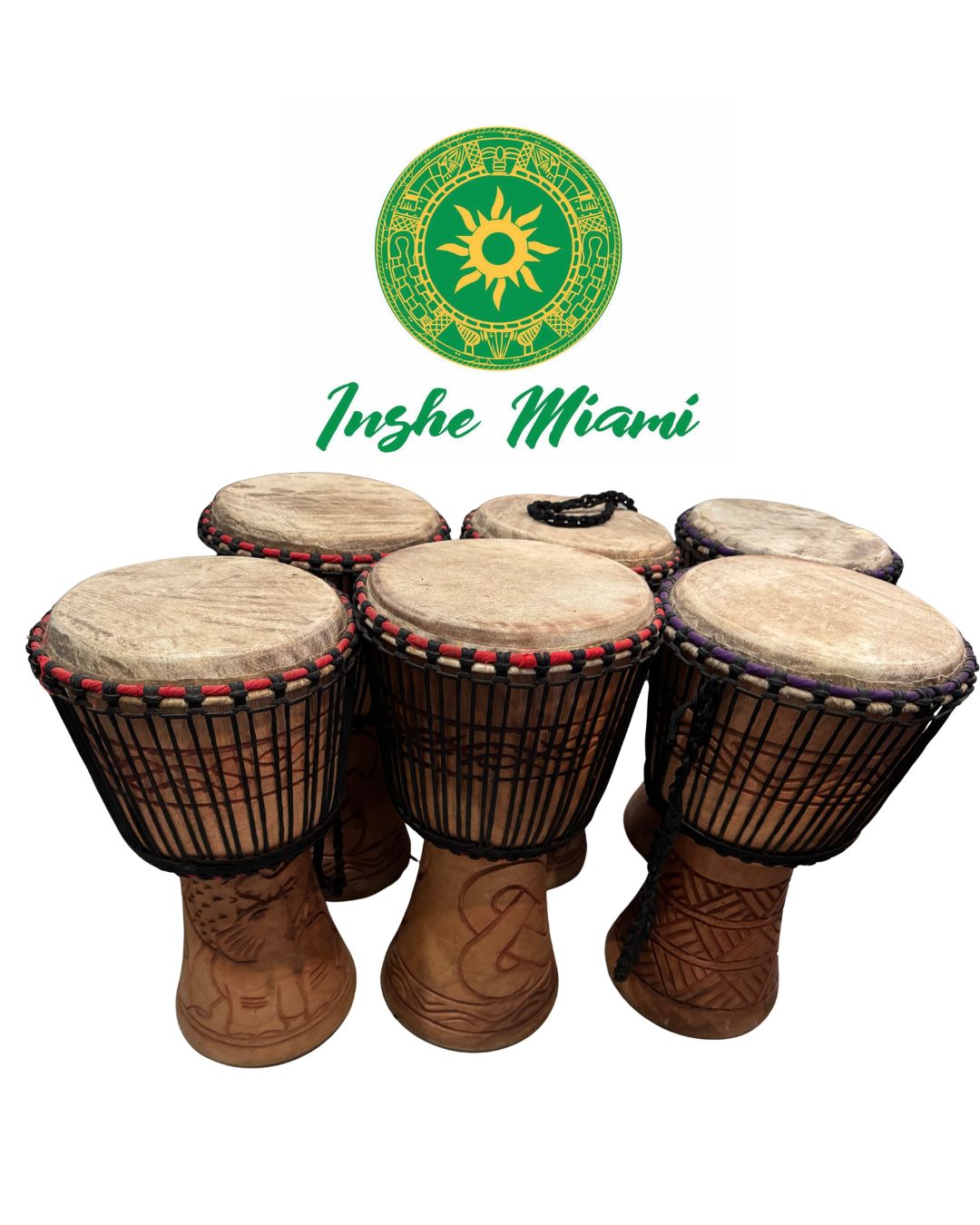 Tambor de Madera 19” x 10” – Tambor Artesanal Tradicional | Uso Espiritual y Decorativo