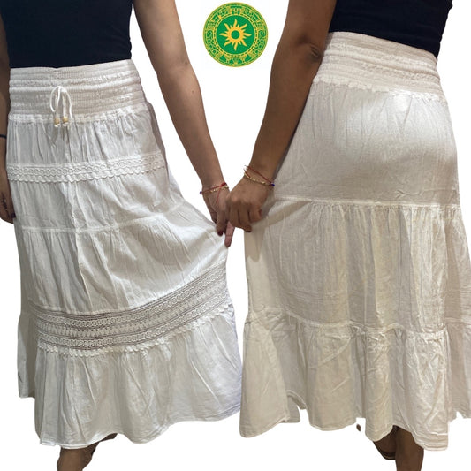 White Thread Skirts