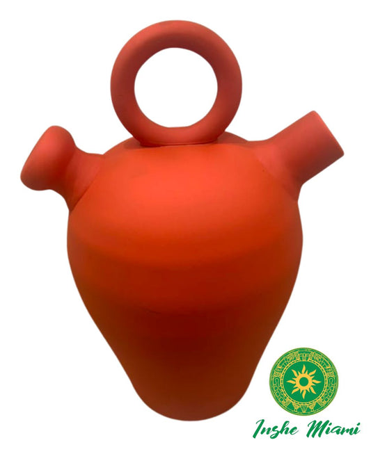 Porron de Barro Tradicional para Eleggua, Ogun y Oshosi | Inshe Miami