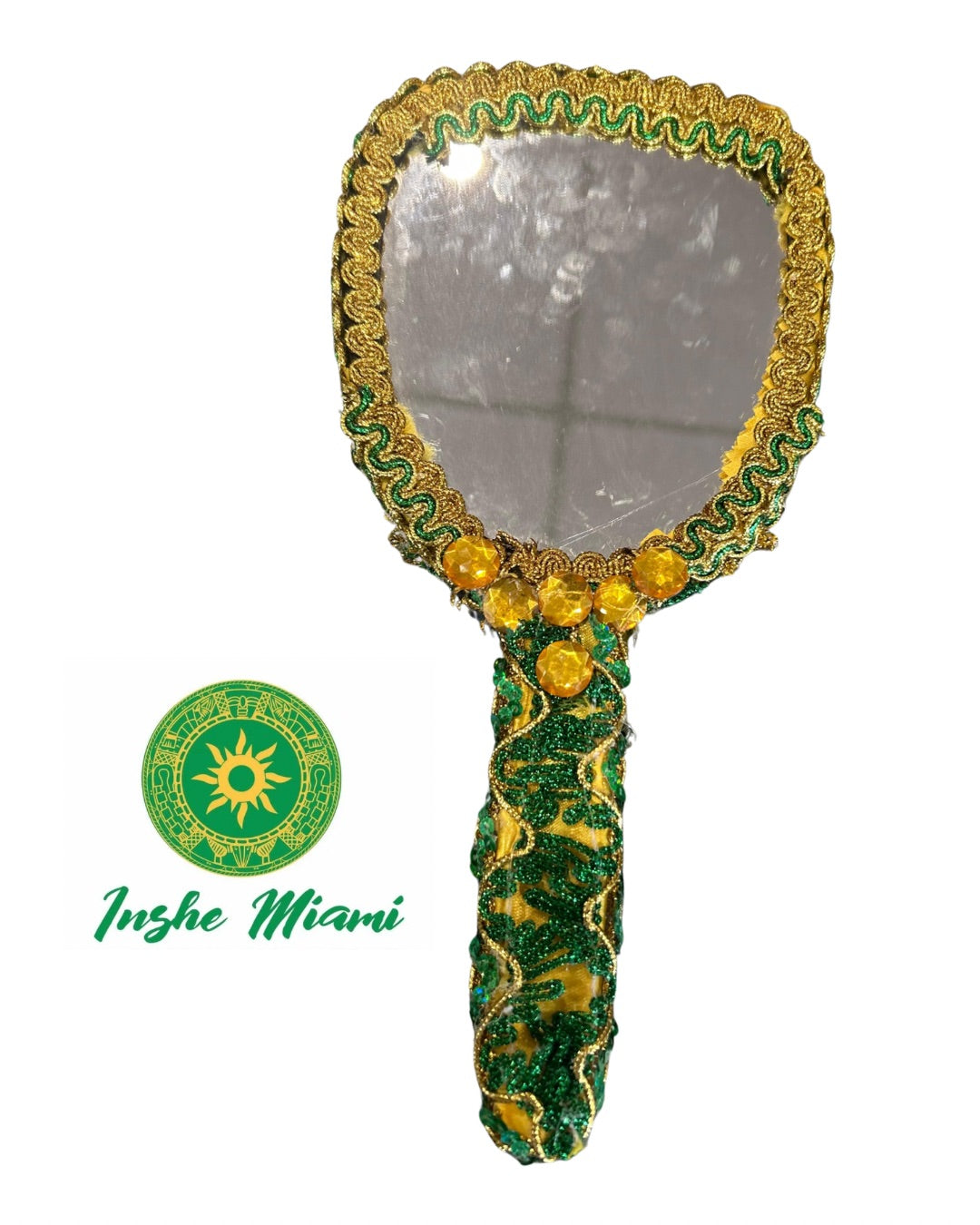 Espejo Amarillo Forrado