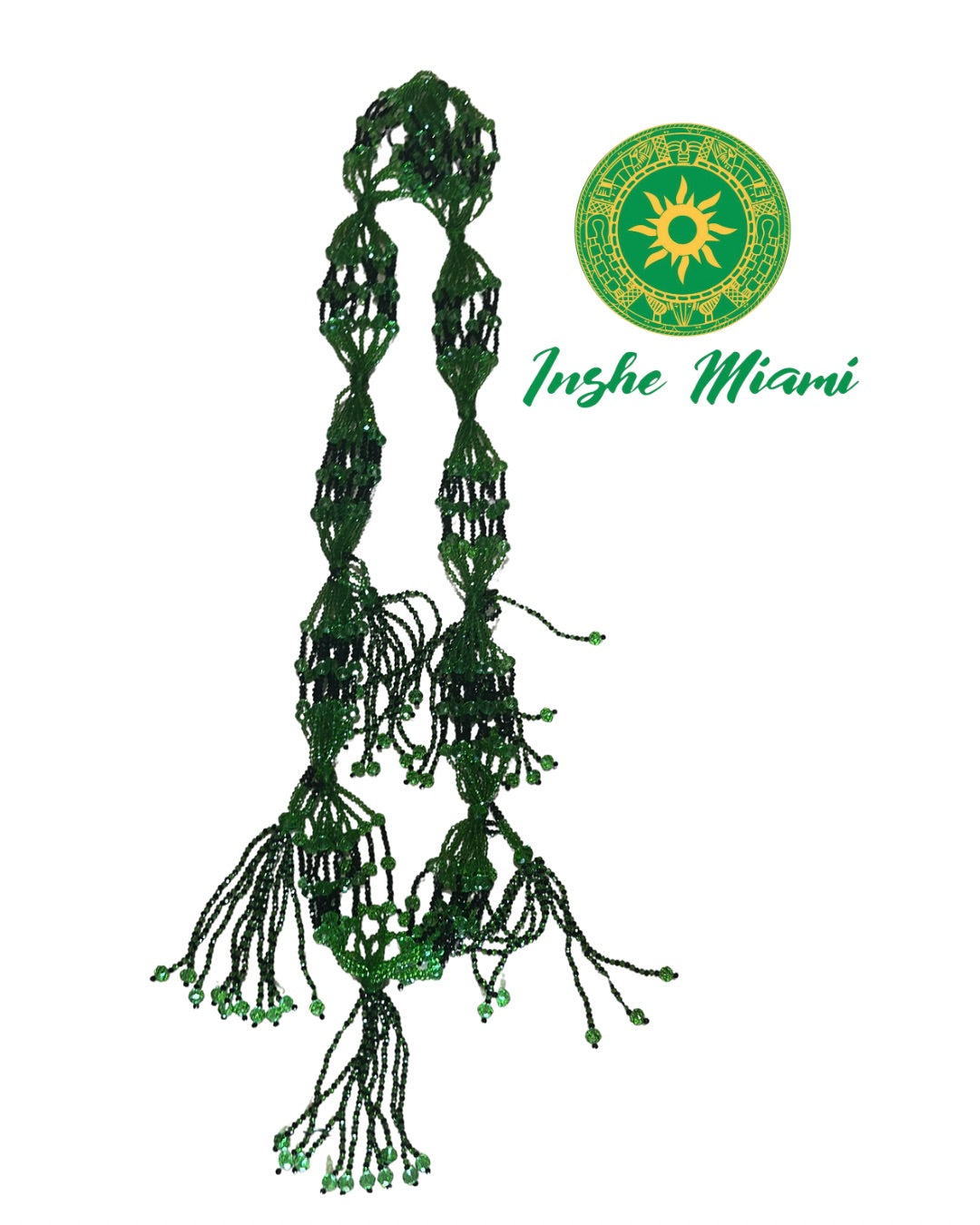 Crystal Mallet Necklace – Sawoshky Style for Orishas and Ceremonial Use | Inshe Miami