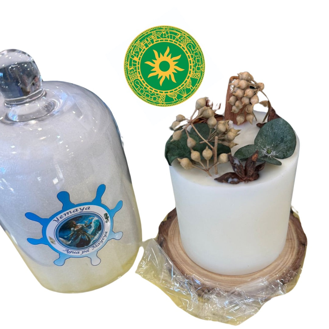 Vela Aromatica en Base de Madera