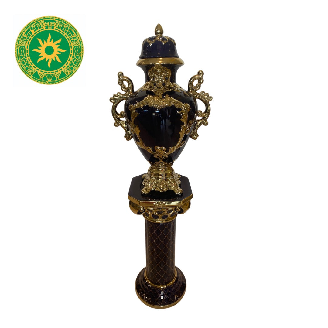 Juego de Pedestal y Potiche