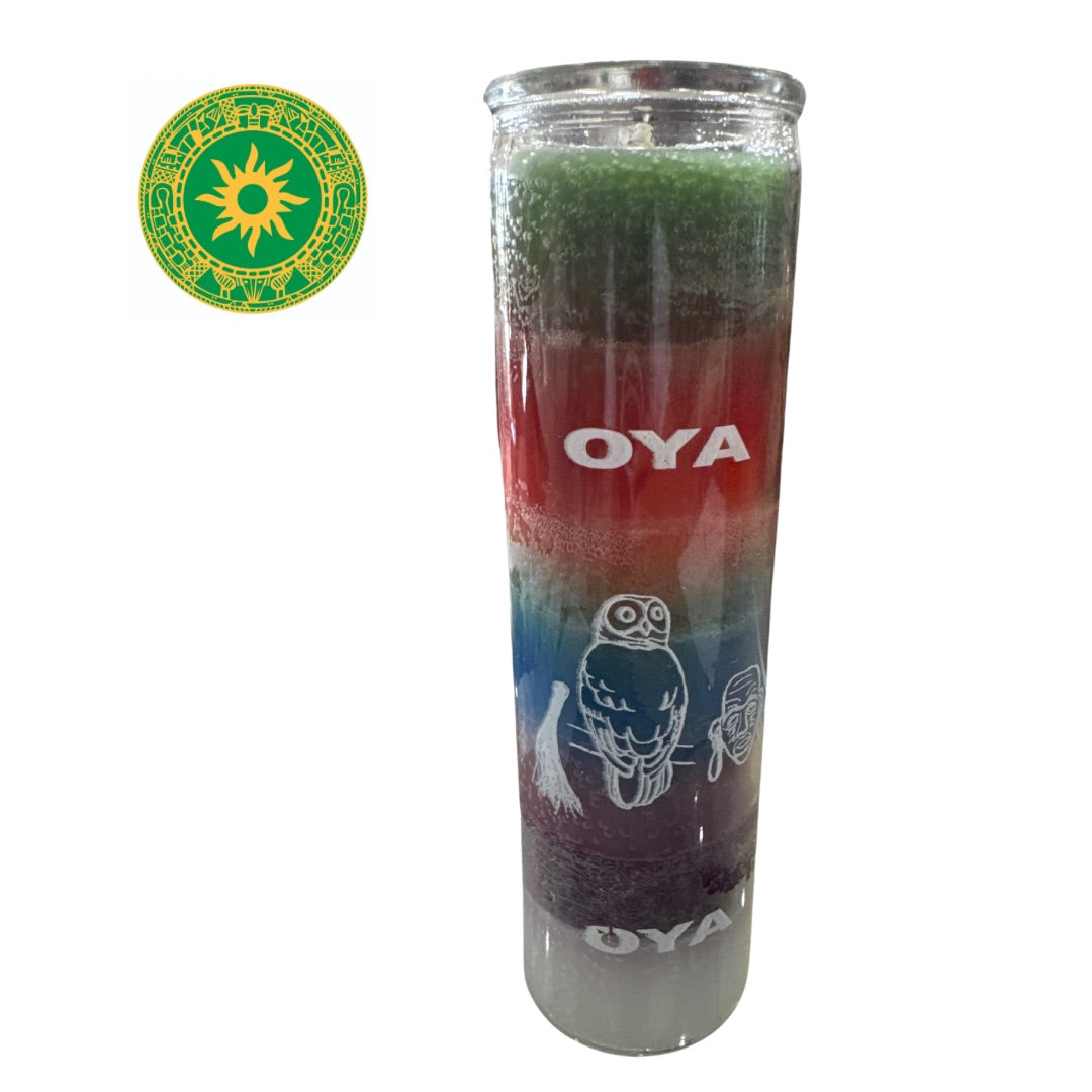 Vela de 8” de Oya en 7 Colores