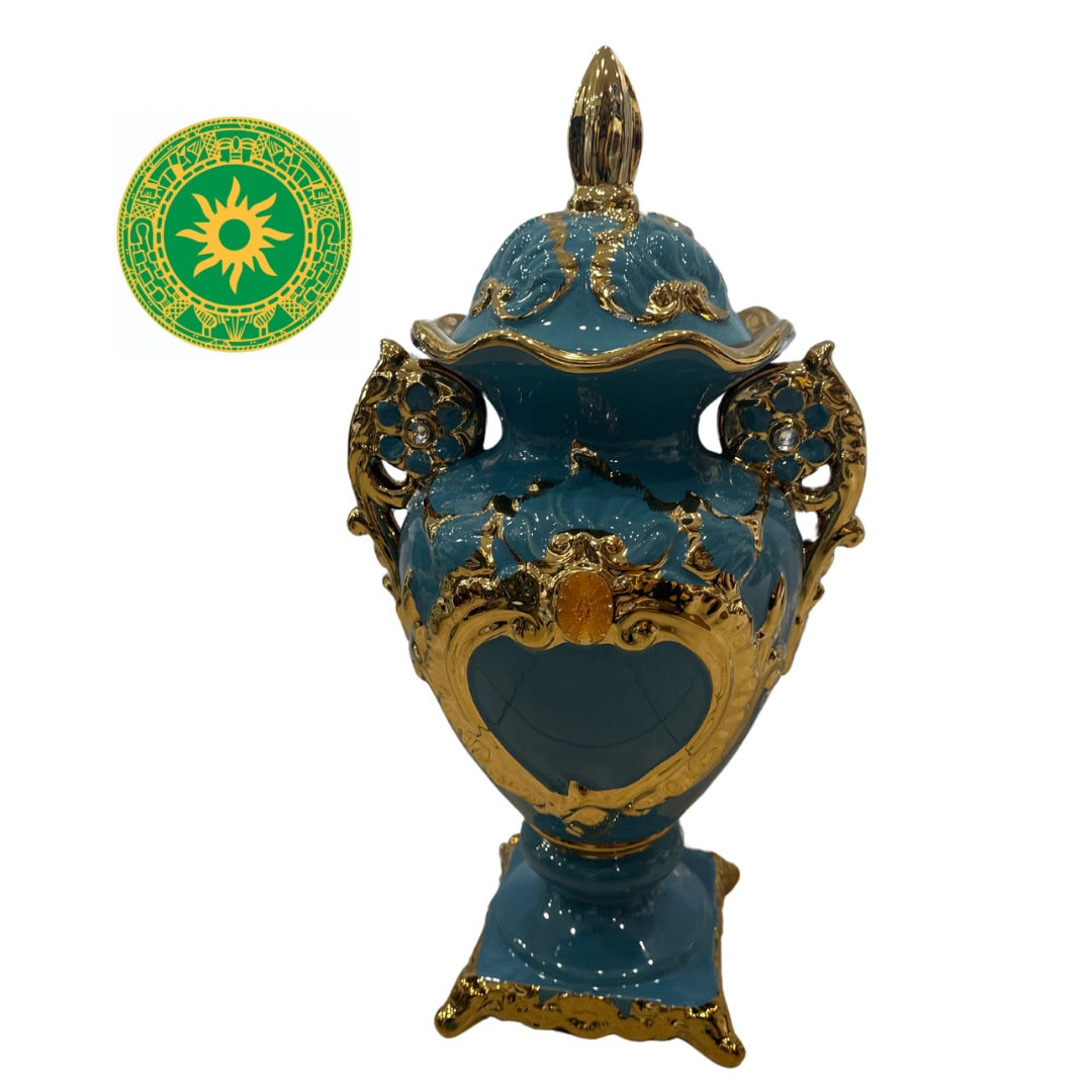 Potiches con Relieve con Perla 24" (Para todos los Santos)