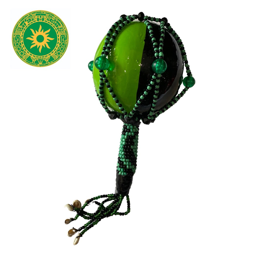 PAINTED AND DECORATED MARACA