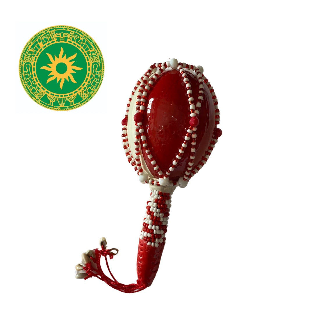 PAINTED AND DECORATED MARACA
