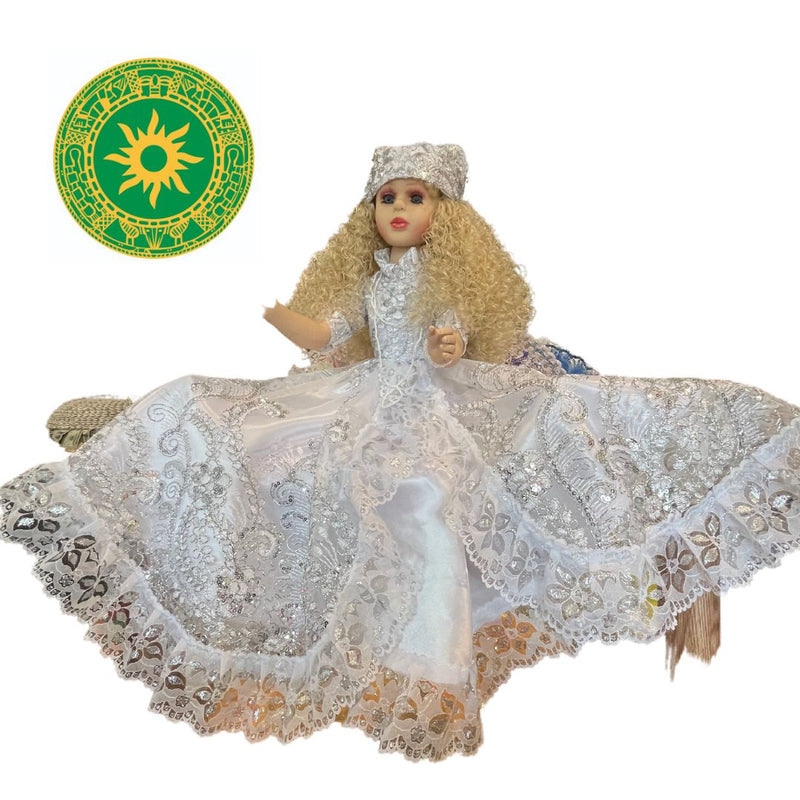 MUÑECAS DE GOMA 26" TRAJES CON ENCAJES