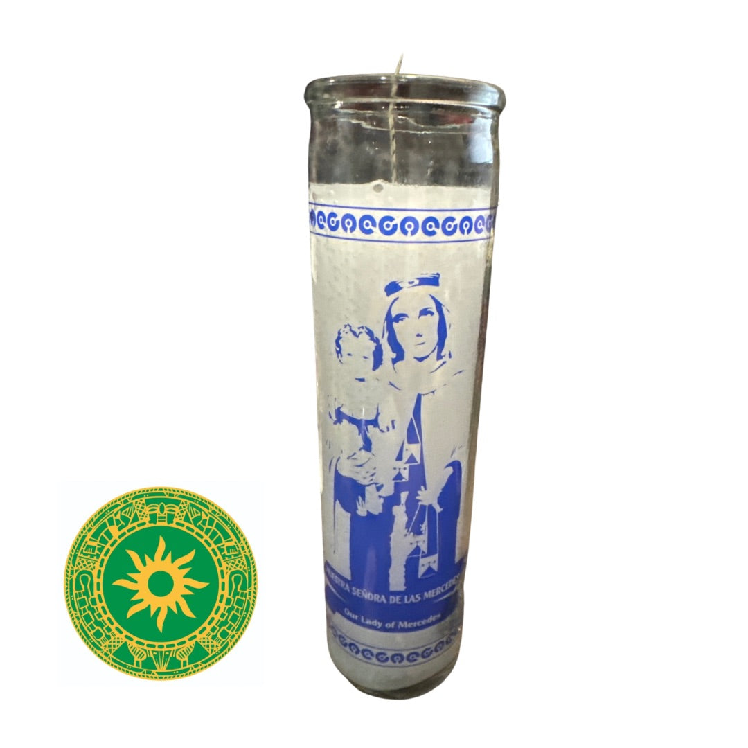 VELA 8" NUESTRA SEÑORA DE LAS MERCEDES